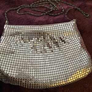 Silver shoulder bag